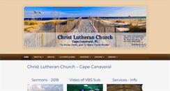 Desktop Screenshot of christlutheranchurchcapecanaveral.org
