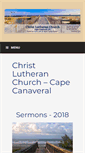 Mobile Screenshot of christlutheranchurchcapecanaveral.org
